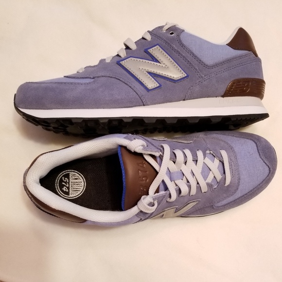 new balance 574 blue brown